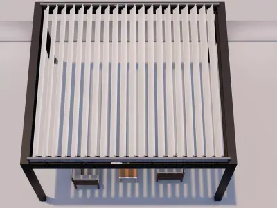 Bioclimatic pergola 3D model