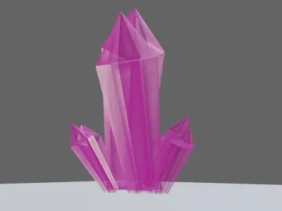 Crystals - Cristal Low-poly 3D model