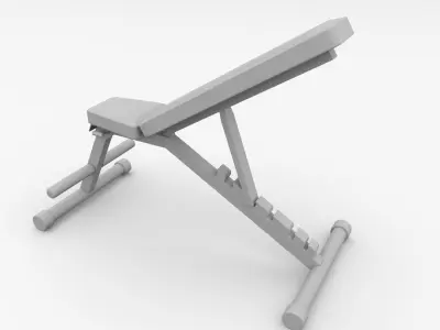 Exercise Bench 3D model