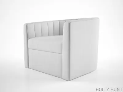 Holly Hunt Dee armchair 3D model
