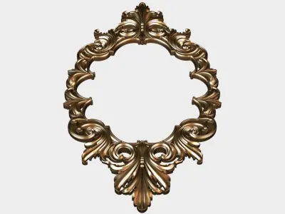 Carved decor for cnc 58 3D model