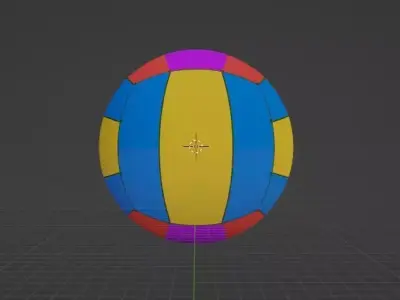 Volleyball Low-poly 3D model Low-poly 3D model