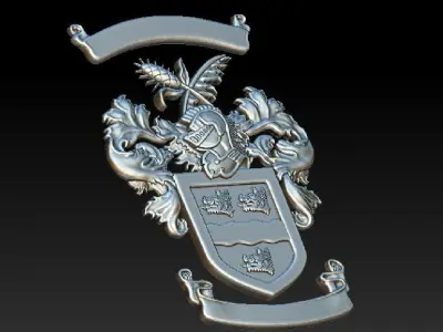 Alliedis coat of arms 3D print model