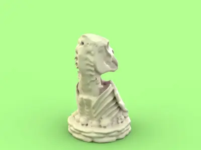Skull Knight chess piece 3D print model