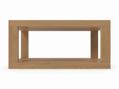 Table 5 wood eat coffee rectangular model 3D model