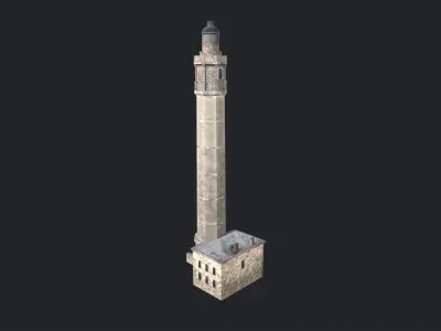 Lighthouse Low-poly 3D model Low-poly 3D model
