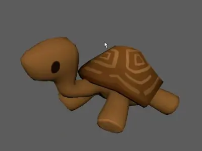 Wooden turtle 3D model