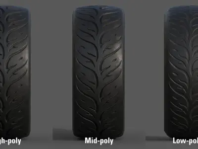 Federal 595 RS 205 50 for 15x8 Low-poly 3D model