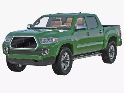 Generic Pickup Simple Interior 3D model