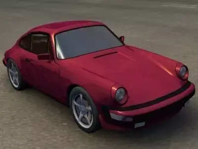 Porsche 911 Low-poly 3D model