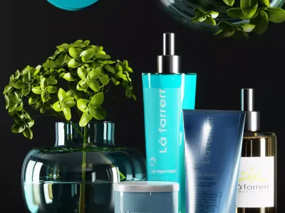 bathroom accessories 02 3D model