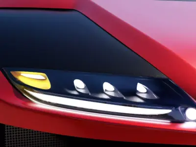 Sports Car Low-poly 3D model by fadhilelouali6