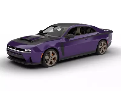 Dodge Charger SIXPACK Sema 2025 3d model 3D model