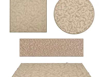 Rugs No 671 Low-poly 3D model