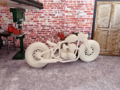 1 to 24 Scale custom Motorcycle 3D print model