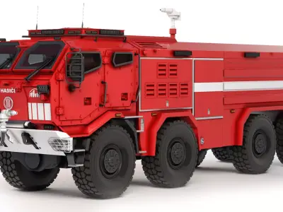Fire truck Titan CZS 40 2020 3D model