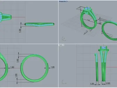  ring code 246 3D print model