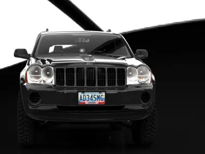 JEEP CHEROKKE LAREDO 2009  3D model