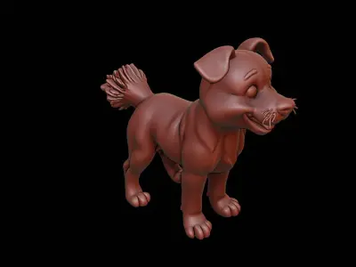 Dog Animal Sculpture 3D print model buy
