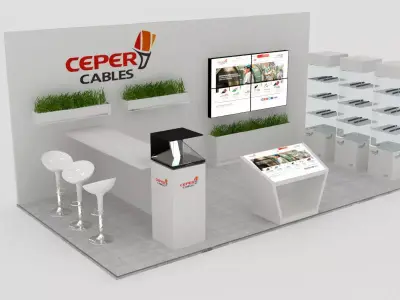 Stand for exhibition 3D model