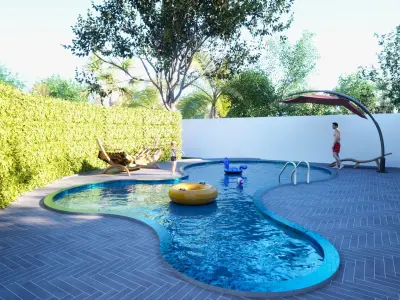 Exterior design of vacation home  Free 3D model