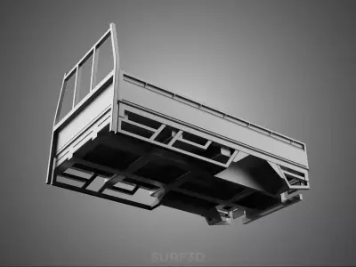 PICKUP TRUCK BED FLATBED CARGO TRAY PICK UP FLAT DECK BAKKIE UTE 3D model