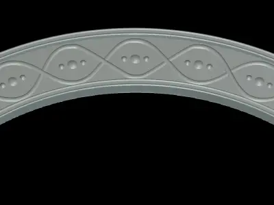 Round Wave Frame 3D print model