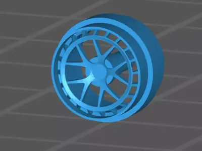 ZMO Style Rims Hotwheels Real Riders 3D print model