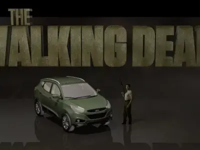 Walking dead Shane set 3D model