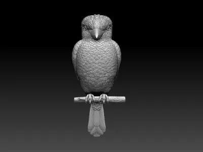 Blue Winged Kookaburra  3D print model