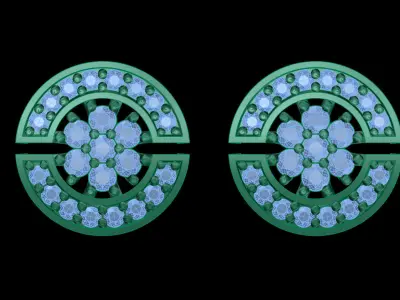 light weight Earring-16 3D print model