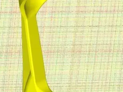 Plastic crutch handle 3D print model