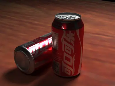 Chinese coke can 3D model