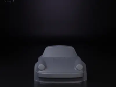 Porsche 911 simplified decorative model 3D print model
