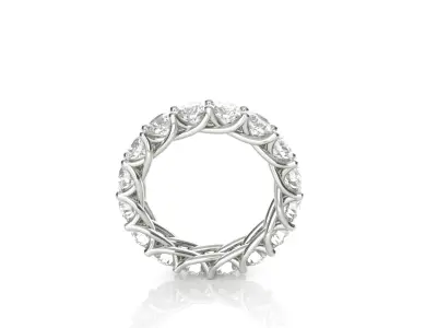 Braided Diamond Wedding Band  3D print model