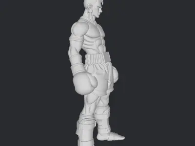 muay-thai fighter 3D print model