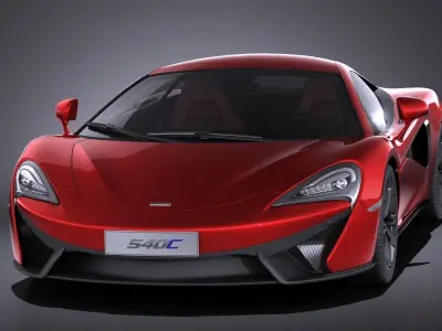McLaren 540C Coupe 2017 VRAY 3D model