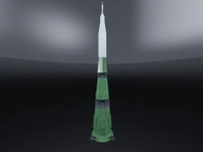 N-1 Rocket V2 3D model