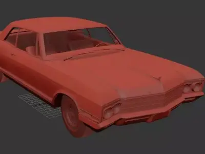 Buick Electra 225 Sport Coupe 1966 3D print model
