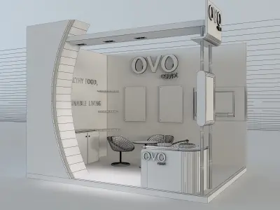 Booth Exhibition Stand a654d 3D model