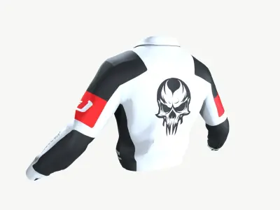 Riding jacket Low-poly 3D model