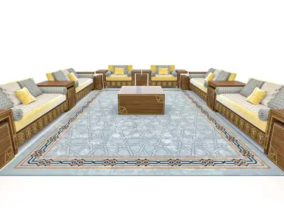 ARABIC SOFA MAJLIs 3D model