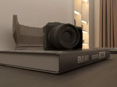 Office Interior Scene Low-poly 3D model