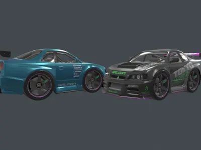 tokyo car  Low-poly 3D model