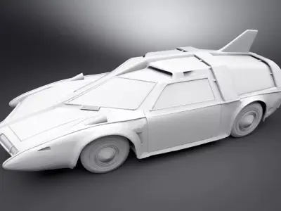 Spectrum Patrol Car Scale 3D print model
