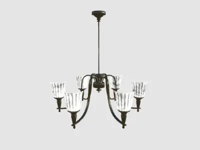 Decorative Chandelier  Low-poly 3D model