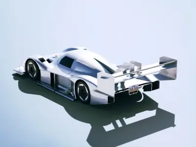 Volkswagen ID R 2018 Low-poly 3D model