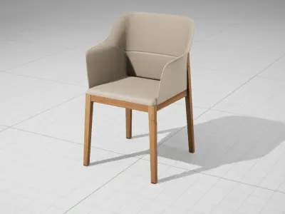 Molteni and C Tivan Chair UE4 Low-poly 3D model