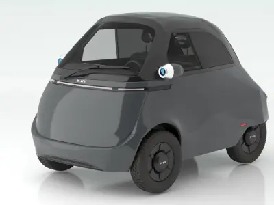 Microlino electric scooter car Gray 3D model