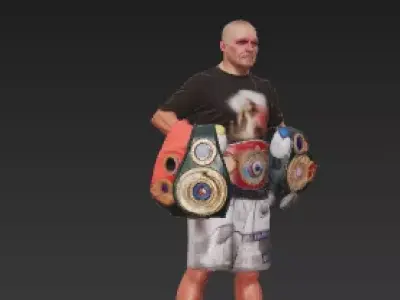 Oleksandr Usyk Champion Boxing 3D Model 3D print model